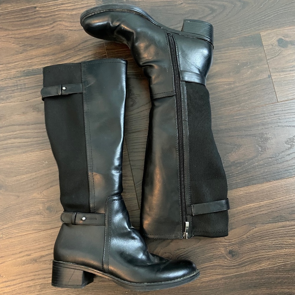 Franco Sarto Tall Black Riding Boots